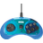 Retro-Bit Sega Mega Drive Mini 6-B Controller - Blue