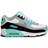 NIKE Air Max 90 LTR GS - White/Light Smoke Grey/Hyper Turquoise/Particle Grey