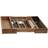 Excellent Houseware Justerbar Bambus Bestikskuffe
