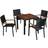 vidaXL 43934 Matgrupp, 1 Bord inkl. 4 Stolar