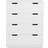 Mavis Aoko White Chest of Drawer 80x100cm