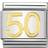 Nomination Composable Classic Link Number 50 Charm - Silver/Gold