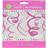 Amscan Swirl Swirl Decorations Pink 12-pack