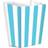 Amscan 5 boîtes à popcorn rayures 6.3x13.4x3.8cm turquoise 377551121