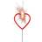 Folat Sparkler Hearts Red