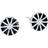 Lund Copenhagen Marguerite Earrings - Silver/Black