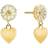 Lund Copenhagen Marguerite Earrings - Gold/White