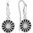 Lund Copenhagen Marguerite Earrings - Silver/Black