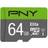 PNY Elite microSDXC Class 10 UHS-I U1 85MB/s 64GB +Adapter