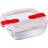 Pyrex Cook & Heat Microwave Square Madkasse 1L