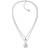 Tommy Hilfiger Double Layer Coin Charm Necklace - Silver/White