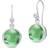Julie Sandlau Prime Earrings - Silver/Green