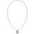 Tommy Hilfiger Mini Pave Dog Tag Necklace - Rose Gold