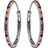 Maanesten Nubia Magnum Earrings - Silver/Multicolour
