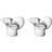 Georg Jensen Bloom Botanica Silver Fyrfadsstage 7cm 2stk