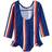 Mini Rodini Stripe UV Swimsuit - Blue (2028010360)