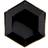 PartyDeco Plates Let's Celebrate Black/Gold 6-pack