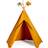 Roommate Hippie Teepee Play Tent Ochre
