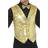 Smiffys Sequin Waistcoat Gold