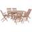 vidaXL 44659 Matgrupp, 1 Bord inkl. 6 Stolar