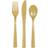 Unique Party Cutlery Gold 18-pack