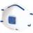 Wolfcraft Dust Mask with Valve Fin 2 3-pack