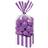 Amscan Party Bags Cellophane Purple/White 10-pack