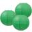 Beistle Lanterns And Decor Candle Green 3-pack