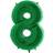 Foil Ballon Number 8 Green