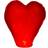 Lanterns And Decor Candle Heart Red