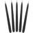 PartyDeco Lanterns And Decor Candle Taper Black 10-pack