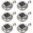 vidaXL Solar Lamps Wall light ∅ 12cm 6pcs