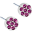 Blomdahl Brilliance Plenary Earrings - Silver/Purple