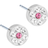 Blomdahl Brilliance Plenary Earrings - Silver/Rose