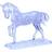 Hcm-Kinzel Crystal Puzzle Horse Transparent 100 Pieces