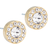 Blomdahl Brilliance Halo Earrings - Gold/Transparent