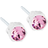 Blomdahl Skin Friendly Earrings - White/Light Rose
