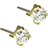 Blomdahl Skin Friendly Earrings 5mm - Gold/White