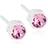 Blomdahl Medical Plastic Earrings - White/Light Rose