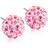 Blomdahl Caring Jewellery Natural Earrings - Silver/Light Rose