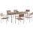 Beliani Viareggio Patio Dining Set, 1 Table incl. 6 Chairs