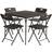 Outwell Corda Patio Dining Set, 1 Table incl. 4 Chairs