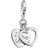 Thomas Sabo I Love You Hearts Charm Pendant - Silver