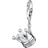 Thomas Sabo Charm Club Crown Charm Pendant - Silver