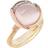 Ole Lynggaard Lotus Ring 3 - Gold/Rose Gold/Rose Quartz/Diamonds