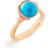 Ole Lynggaard Lotus Ring 1 - Gold/Rose Gold/Topaz