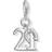 Thomas Sabo Lucky Number 21 Charm Pendant - Silver