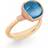 Ole Lynggaard Lotus Ring 2 - Gold/Rose Gold/Swiss Blue Topaz