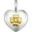 Thomas Sabo Heart Flower Pendant - Silver/Gold/Diamond