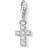 Thomas Sabo Club Cross Charm - Silver/Transparent